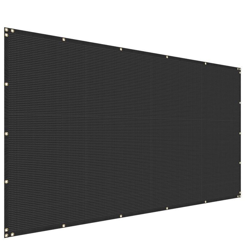 4ft Fence Privacy Screen Windscreen Mesh 150GSM Shade Net Cover Garden Black gallery