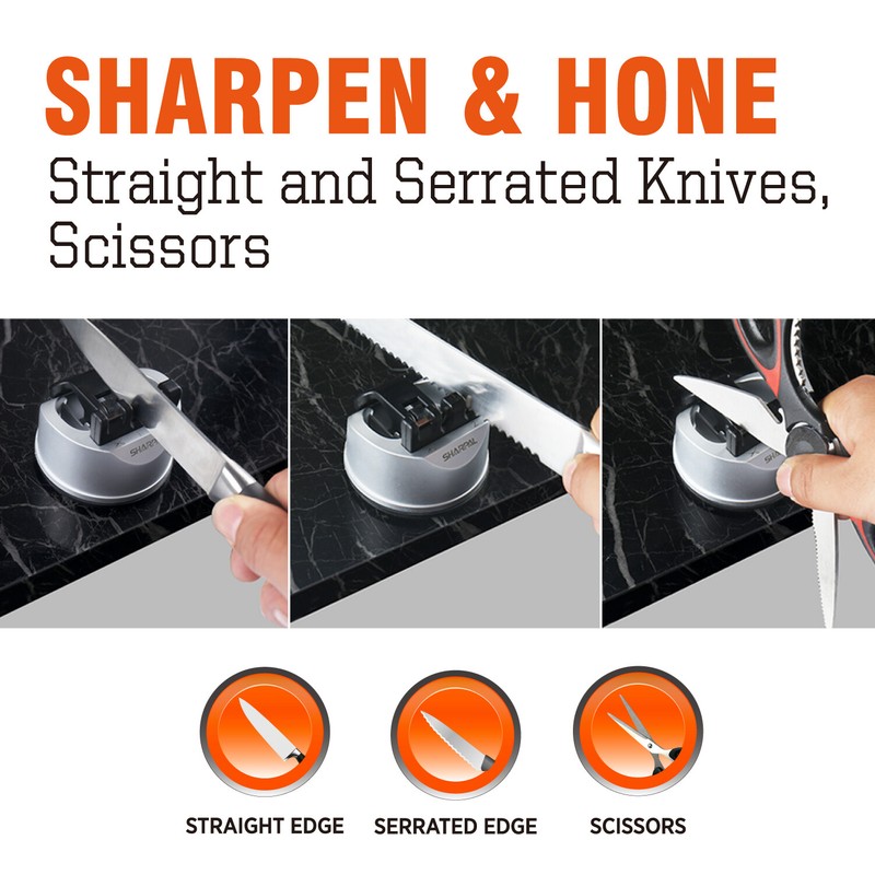 Kitchen Knife Scissors Sharpener Sharpening Tool for Straight & Serrated Knives gallery