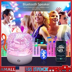 Rechargeable Wireless LED Night Light Ocean Wave Aurora Projector Lamp 16 Colors