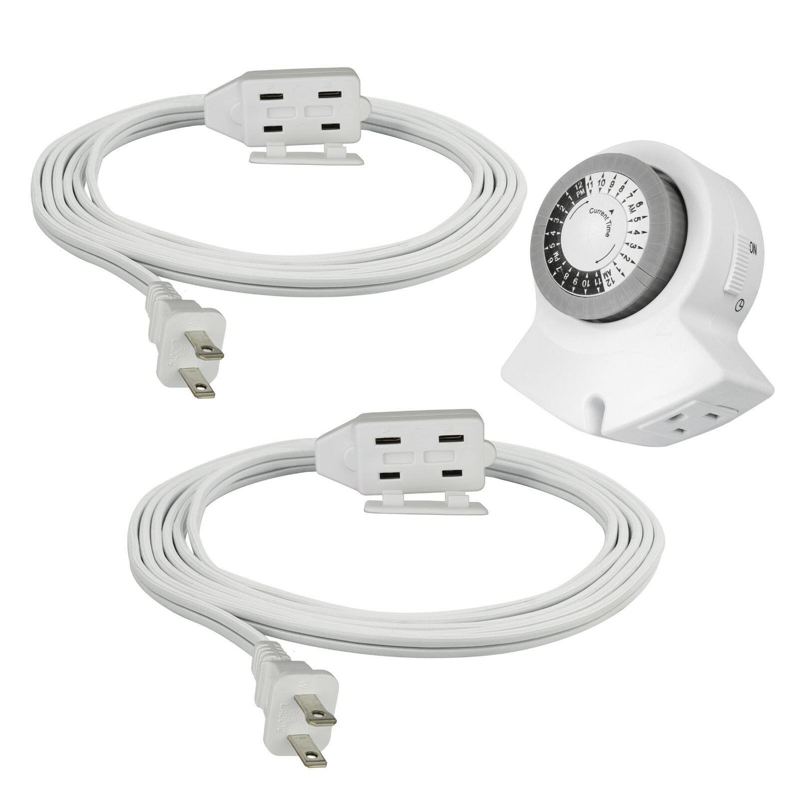 [24 SETS]CP 6ft & 9ft SPT-2 Extension Cord w/ Indoor Mechanical Timer, CPCO95001 gallery