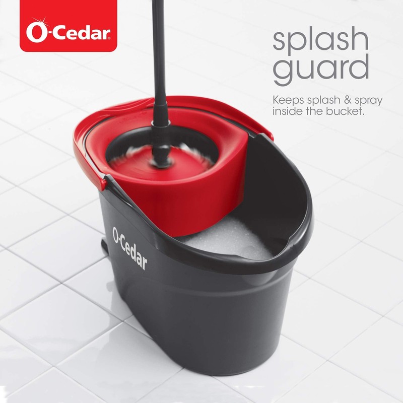 O-Cedar Easywring Microfiber Spin Mop & Bucket Floor Cleaning System with 3 Extr gallery