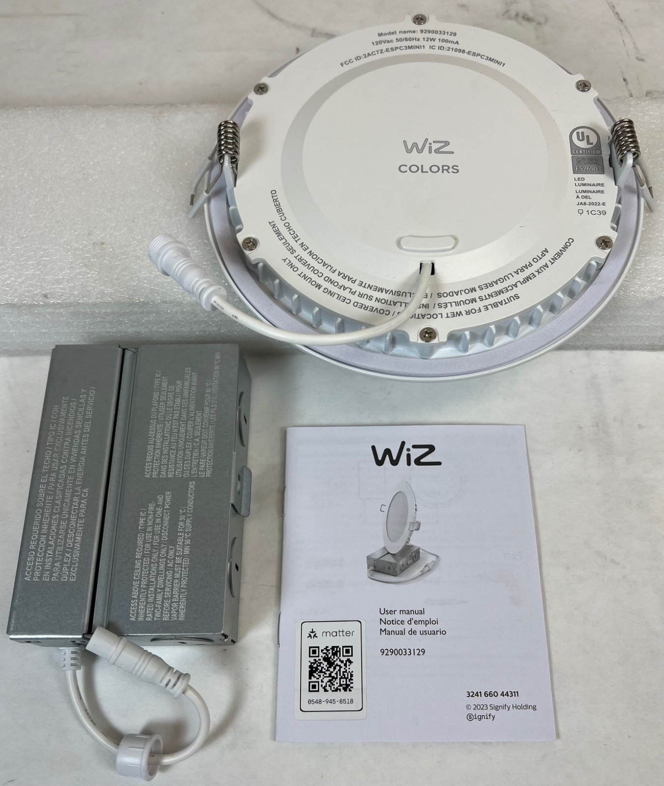 WiZ 6 inch Recessed Smart Downlight LED Color Changing Canless/Slim -FREE S/H gallery