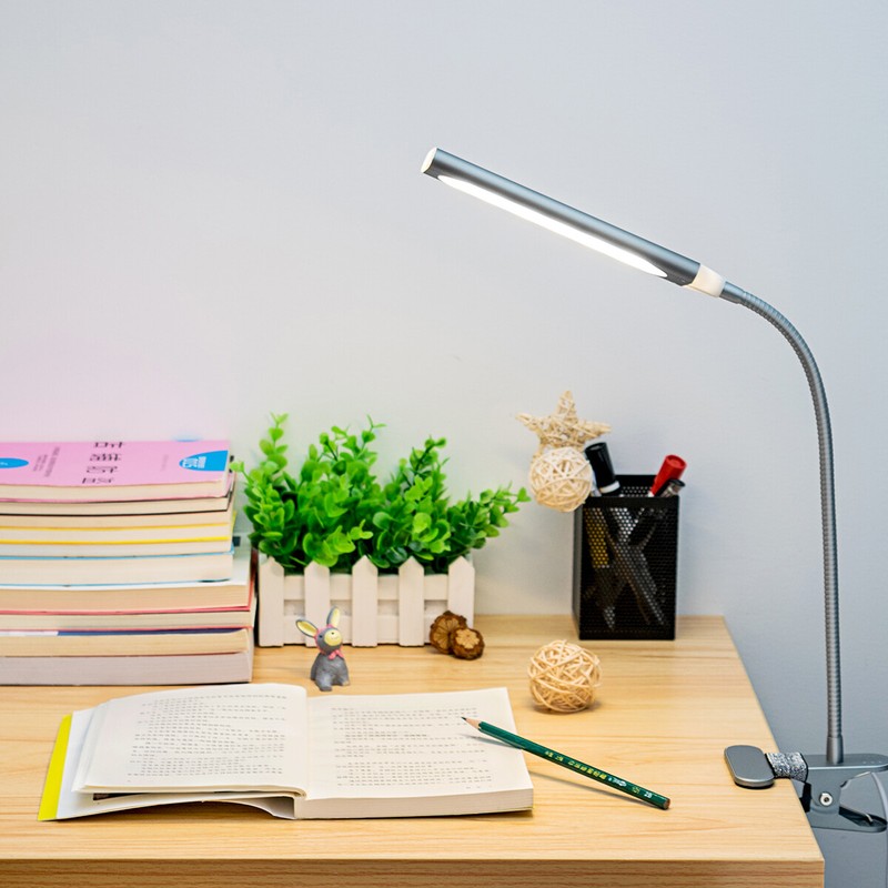 3 Mode 48 LED Flexible Reading Dimming Night Light USB Clip-on Table Desk Lamp gallery