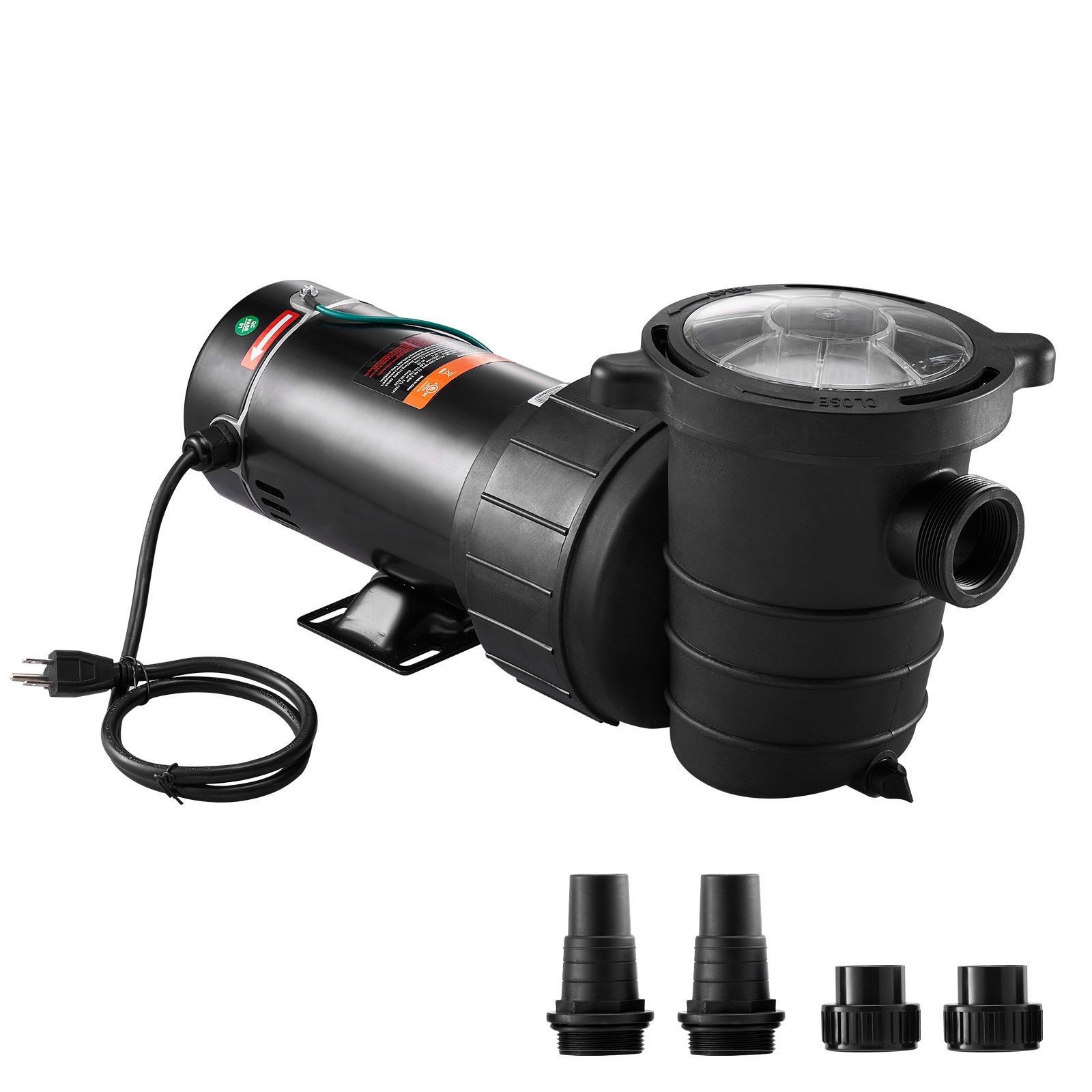 1.5HP Pool Pump 115V 1100W, 5280 GPH Max, ETL-Certified for Above Ground Pools gallery