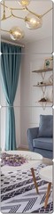 Full Length Wall Mirror Tiles Frameless Shatterproof Non Glass