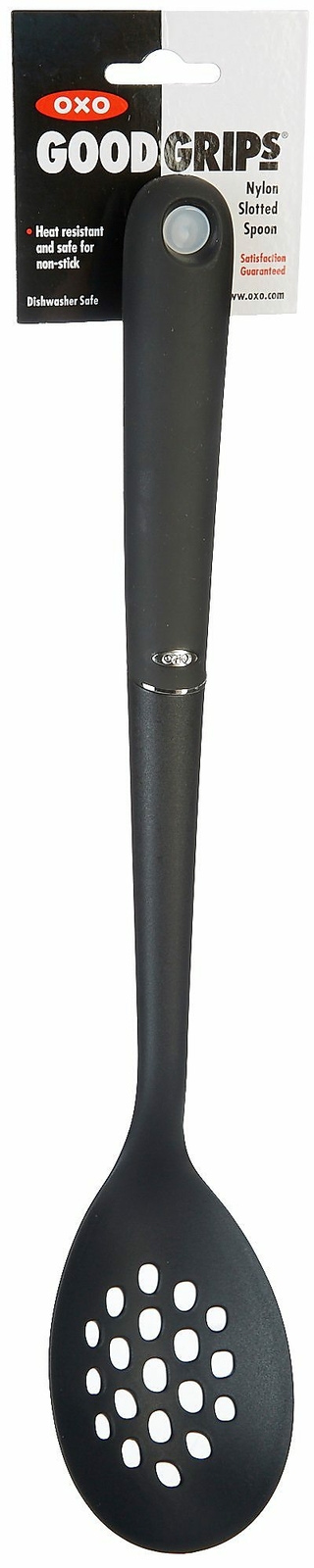 OXO Good Grips Black Nylon Slotted Spoon With Soft comfortable grip gallery
