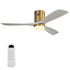 Sofucor 52in LED Light Ceiling Fan w/ Remote Timer & 6 Speed Reversible DC Motor