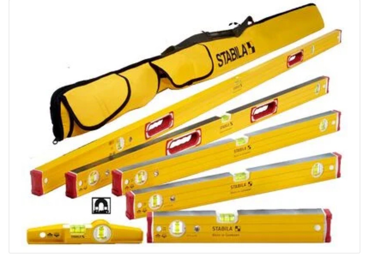 Stabila 78396 Type 96M 6 piece set Magnetic Level Set w/ free Case gallery