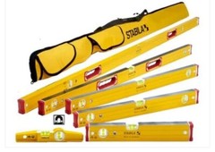 Stabila 78396 Type 96M 6 piece set Magnetic Level Set w/ free Case