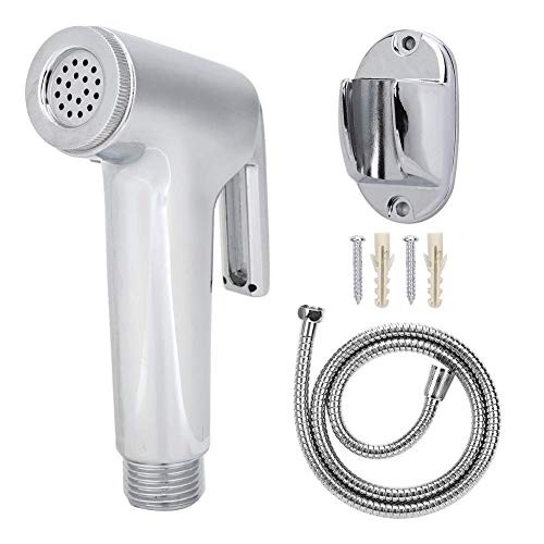 Bidet Sprayer, 3Pcs/Set Electroplating Toilet Sprayer ABS Spray Bracket Hose gallery