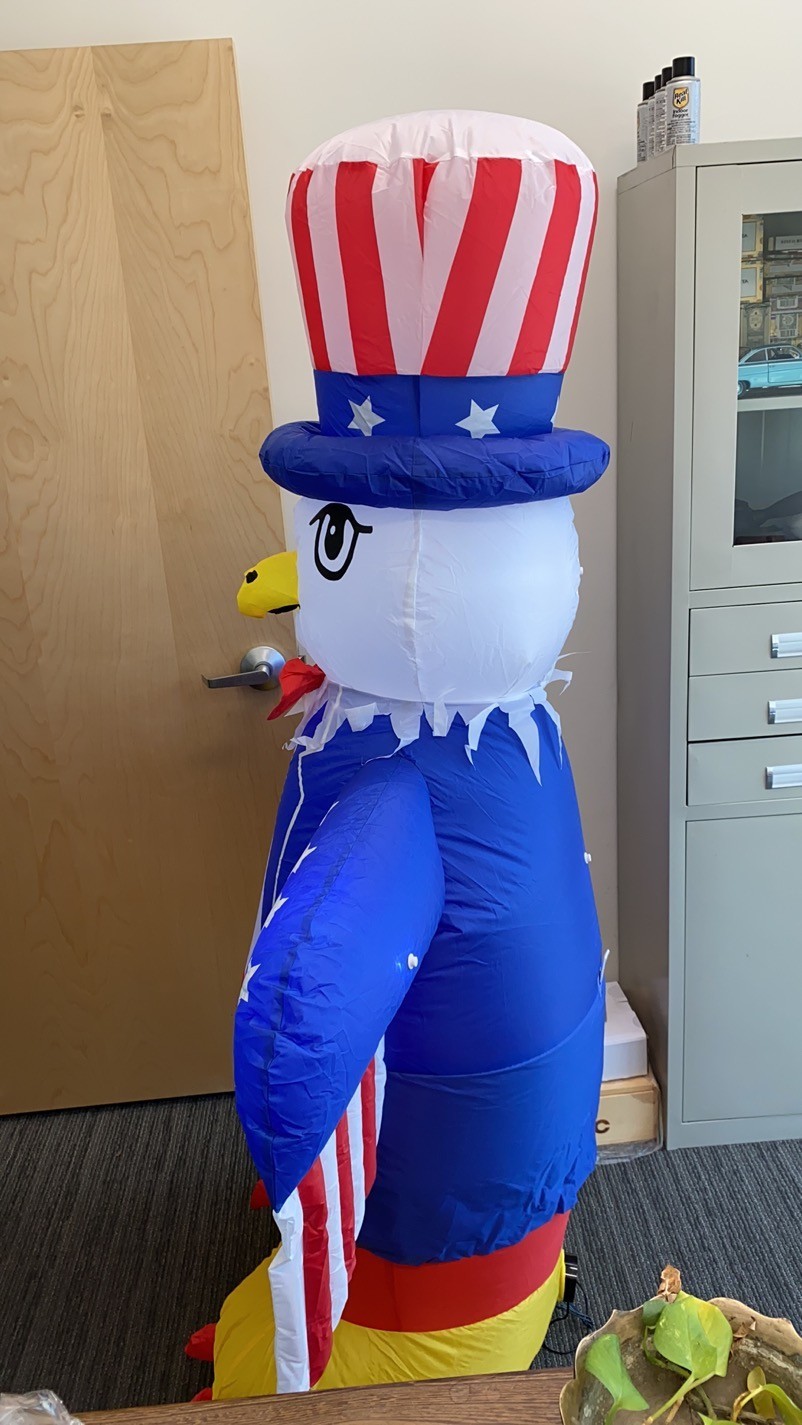 6ft High Patriotic Independence Day 4th of July Inflatable Eagle 2004 gallery