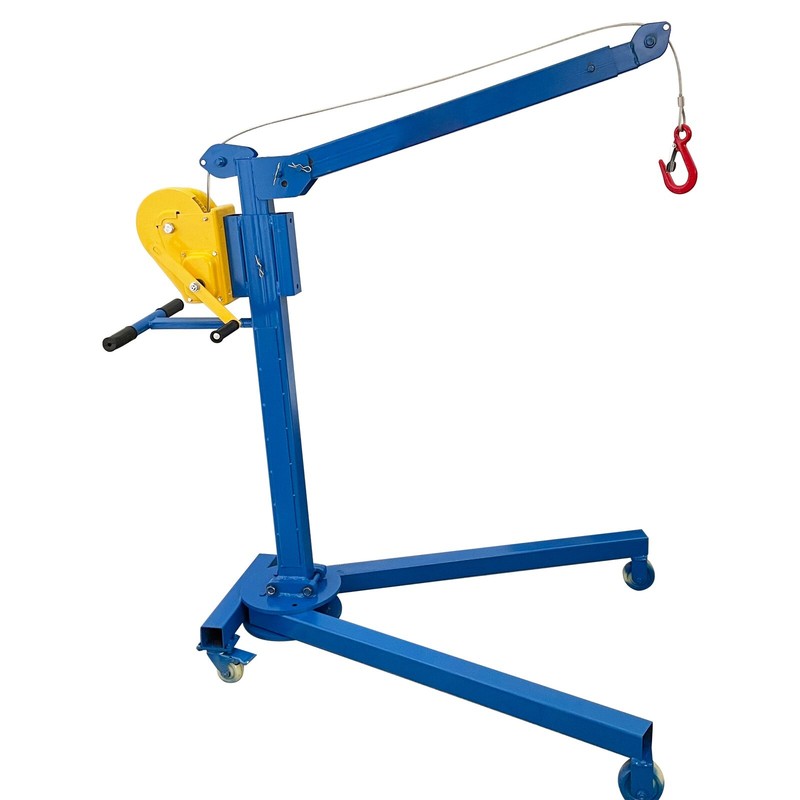 1100LBS Folding Crane Lifter Engine Hoist Manual Workshops Repair Hoist Elevator gallery