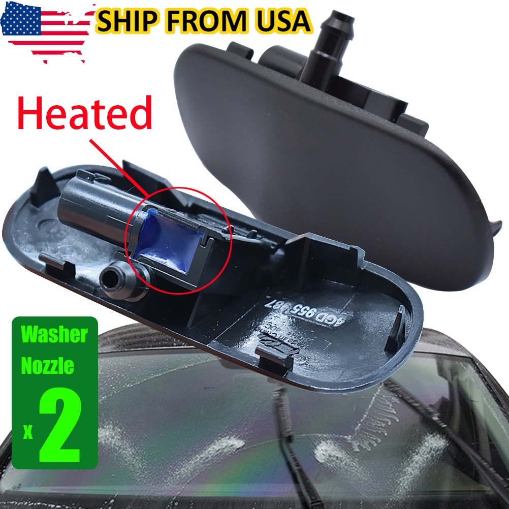 2X Car Washer Spray Nozzle Jet Heated Jet For Audi Q3 Q5 A3 A4 A5 A6 A7 A8 TT gallery