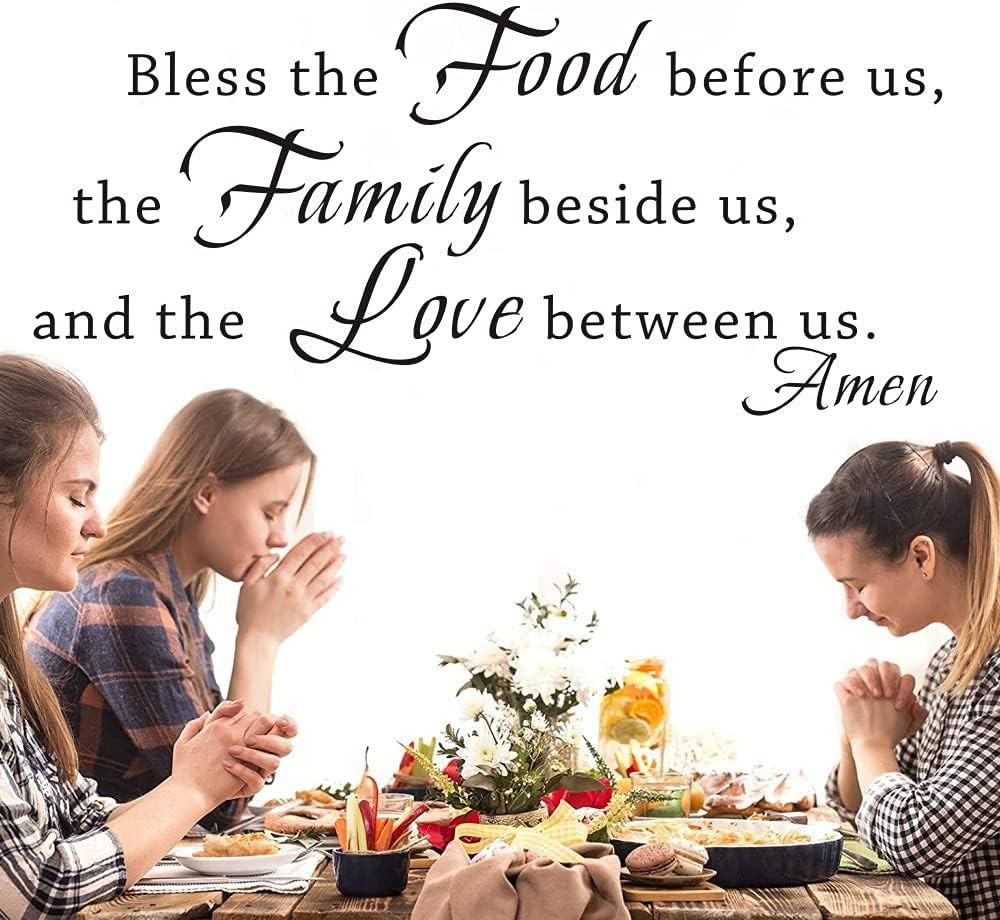 Kitchen Wall Decals Family Wall Decor Kitchen Stickers Prayer Quotes Dining Room gallery
