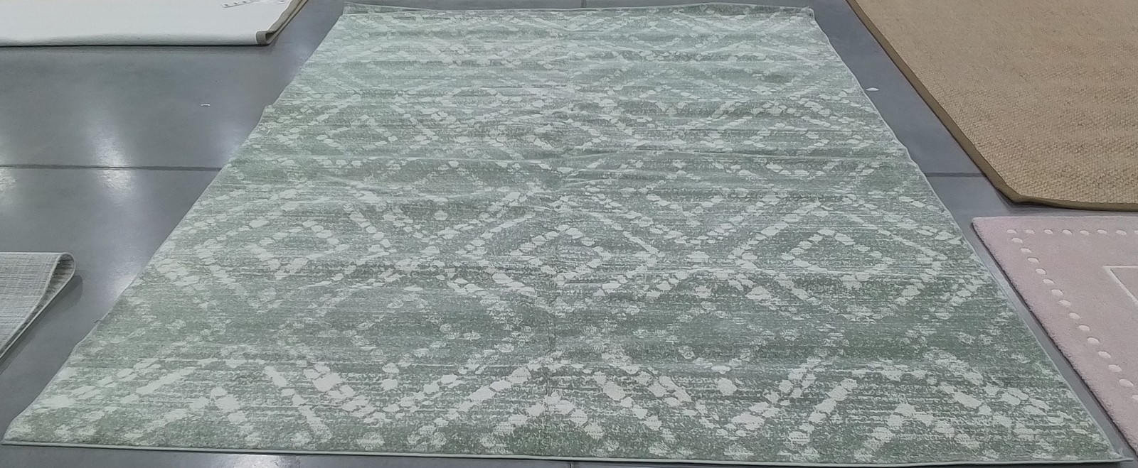 GREEN / IVORY 9'-0" x 12'-0" Back Stain Rug, Reduced Price 1172797734 ADR131Y-9 gallery