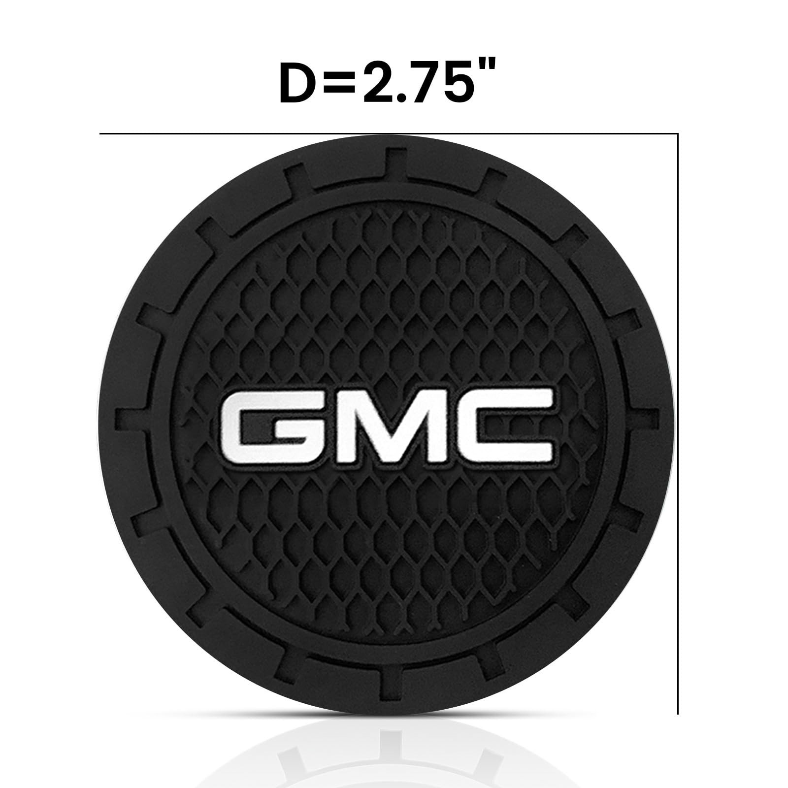 Car Cup Holder Coaster for GMC Recessed Silicone Cupholder Coaster Black-61 gallery