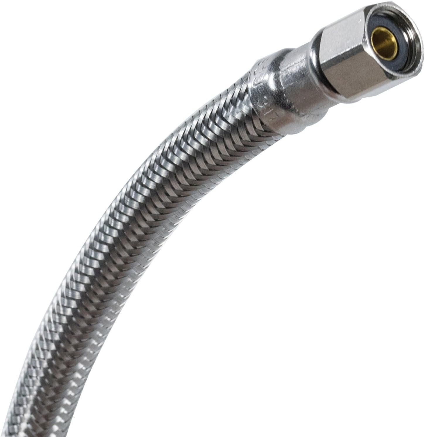 Water Line,Ice Maker Connector,15 Feet,Premium Braided Stainless Steel gallery