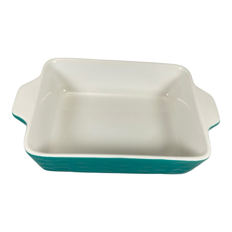 CERAMIC BAKING DISH Ceramic Bakeware AISBUGUR Aqua 6" x 5" x 1.75" gallery
