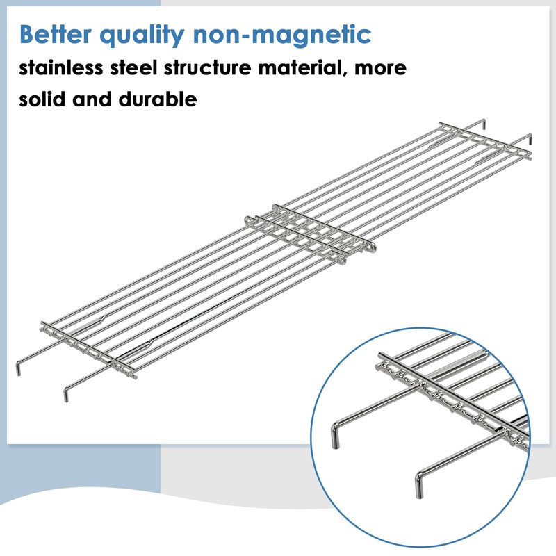 Universal Griddle Wind Guard and Warming Rack Set for Griddle From 28" to 36"... gallery