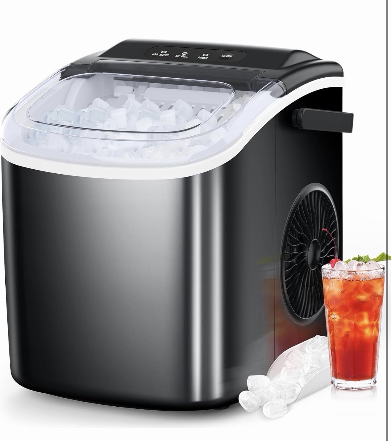 Nuggut Ice Maker Countertop, Portable Ice Machine with Self-Cleaning gallery