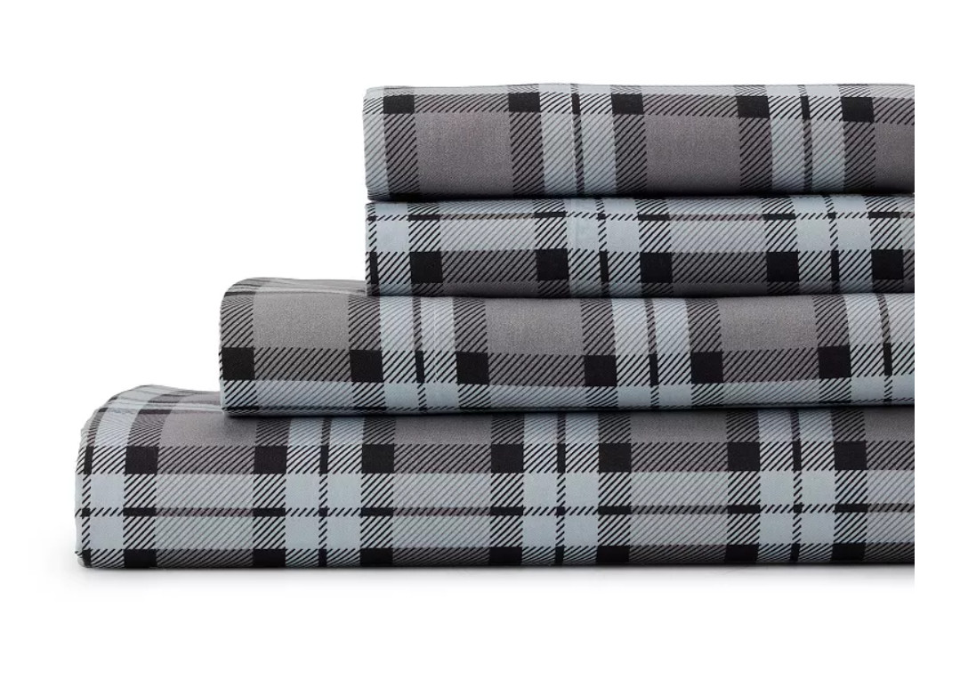 Cuddl Duds FULL, QUEEN, KING size microfiber soft & cozy 4 piece sheet set gallery
