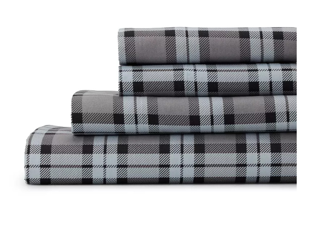 Cuddl Duds FULL, QUEEN, KING size microfiber soft & cozy 4 piece sheet set
