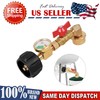 90-Deg Propane Refill Adapter, QCC1 to 16oz Tank with Safety Valve, Solid Brass gallery