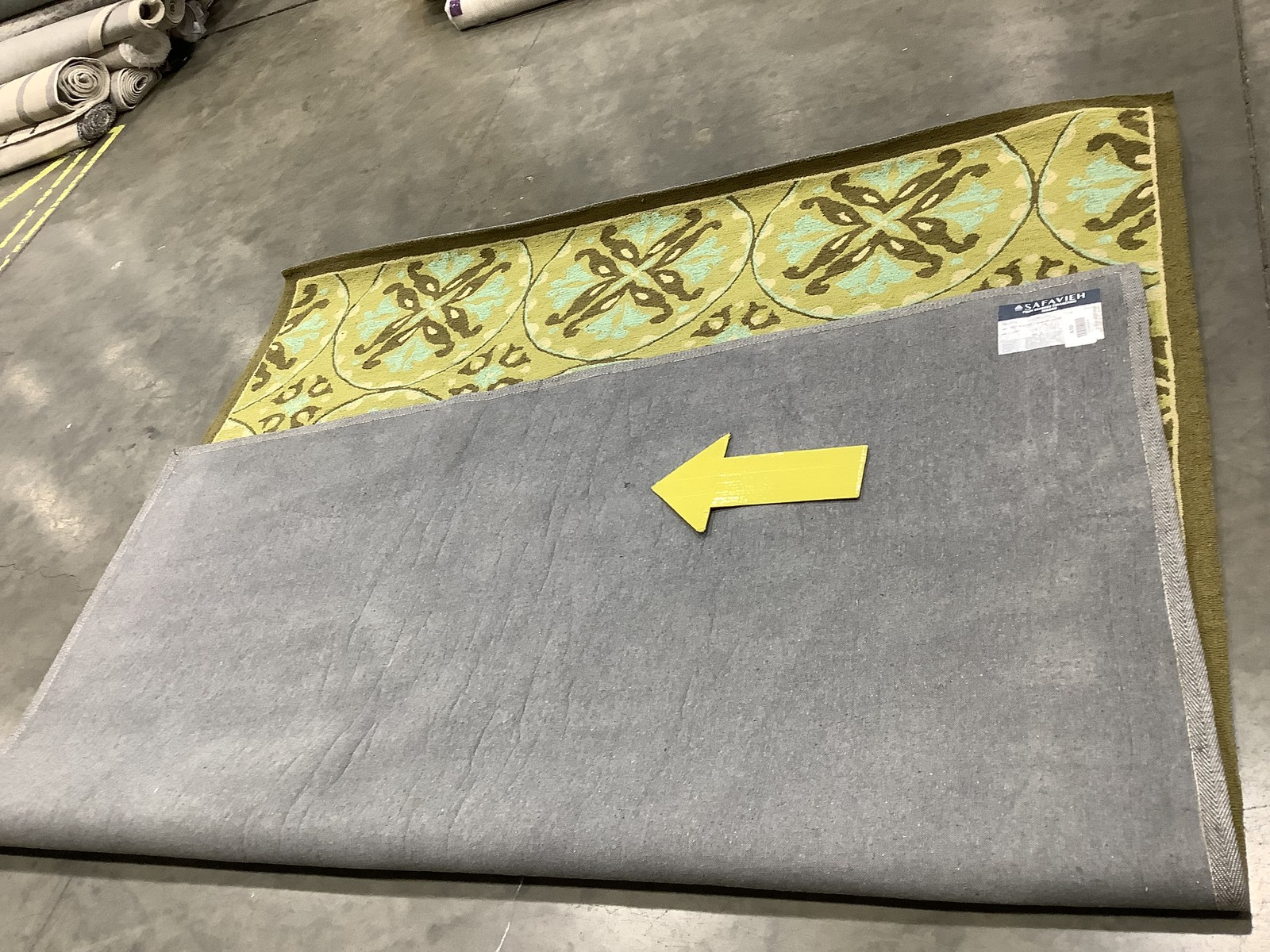 GREEN BROWN 8'-0" x 10'-0" Broken Thread Rug, Reduced Price 1172681845 FRS218A-8 gallery