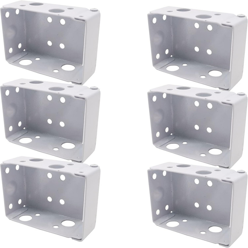 6PCS 2.5 Inch Blind Brackets Low Profile Box Mounting Bracket for Window Blinds gallery