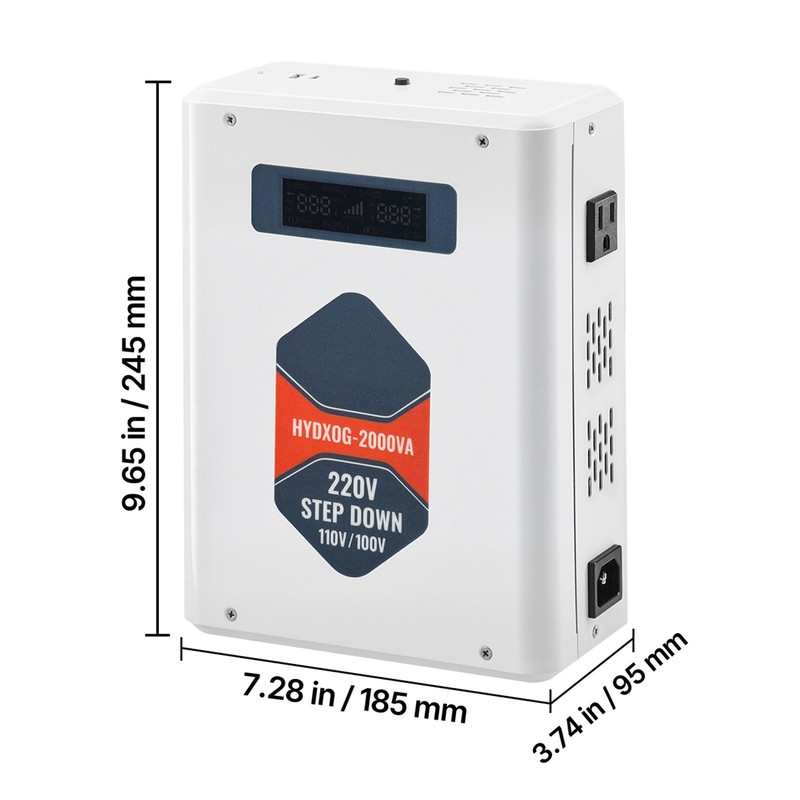 Uimoso Step Down Voltage Converter 2000VA Transformer for 220V to 110V Power gallery