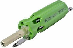 PICQUIC SIXPAC Plus Screwdriver Multi Bit with 7 Hex Powerbits – “Gecko Green”