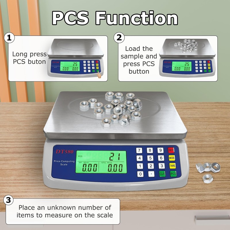 40kg/88lb Large Digital Kitchen Scale Price Computing Counting Deli Scale gallery