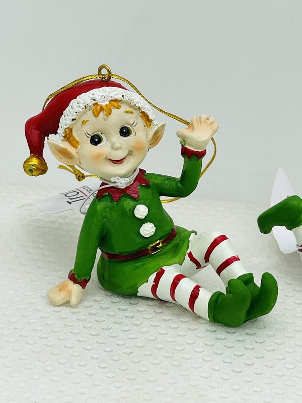 Transpac Bright Elf Resin Figurines, Set Of 3, Assortment NEW 🎄 gallery