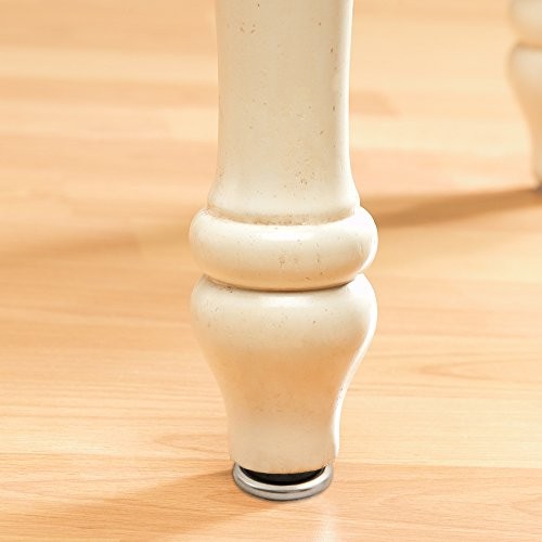 1-1/16" Round Screw-In Leveling Straight Wooden Furniture Leg Glides for gallery