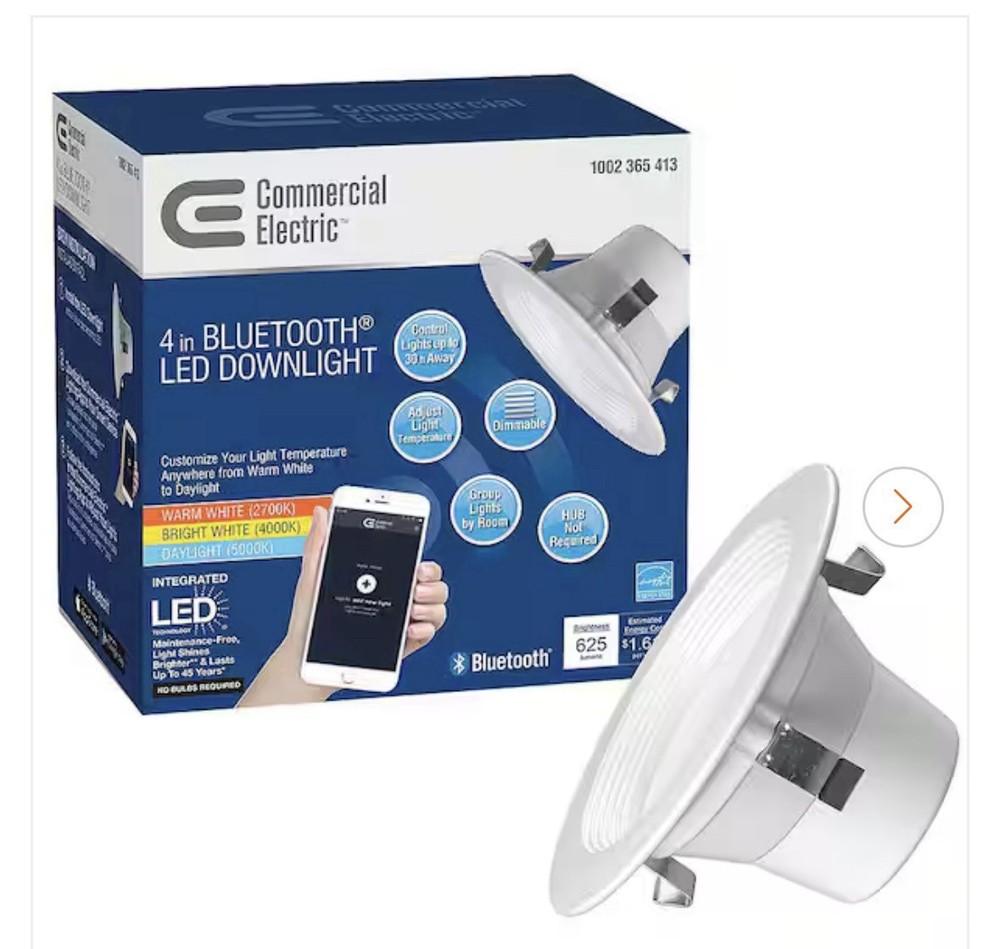 Bluetooth 4 in. Selectable Integrated LED Recessed Lighting All-in-One Kit 625 L