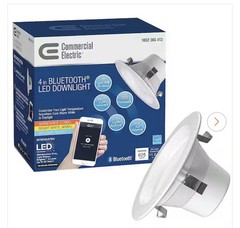 Bluetooth 4 in. Selectable Integrated LED Recessed Lighting All-in-One Kit 625 L