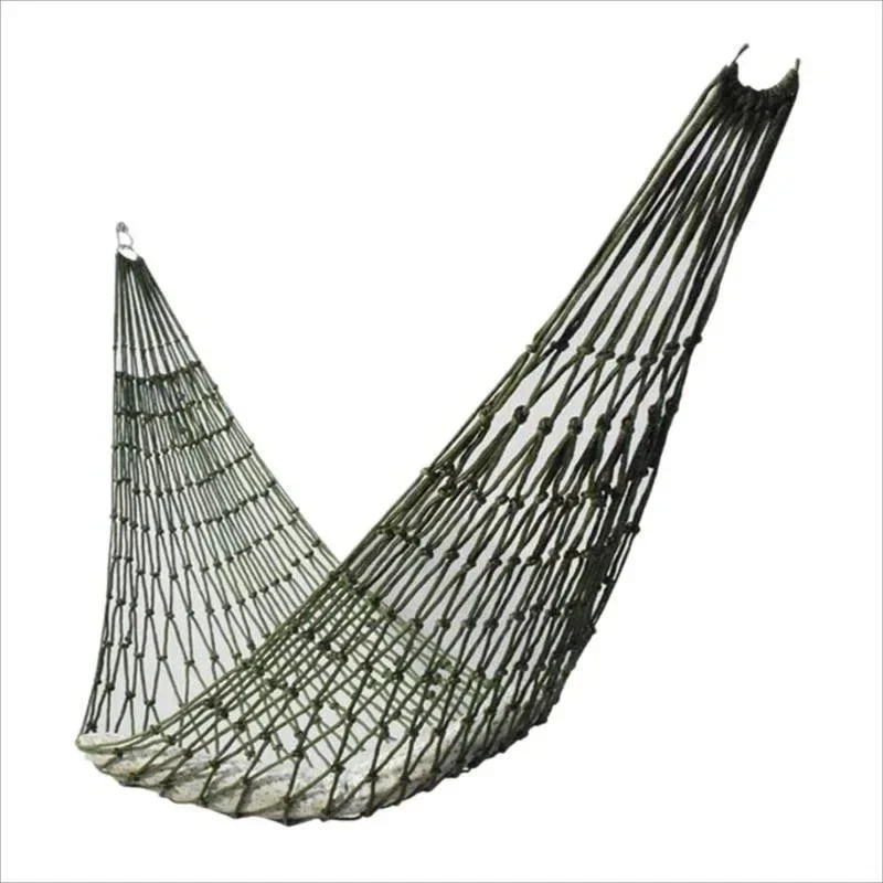 Nylon Rope Hammock Outdoor Sleeping Net Bed Portable Camping Garden Beach Yard gallery