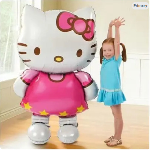 Giant Hello Kitty Foil Balloon: 45" Kawaii Party Decor gallery