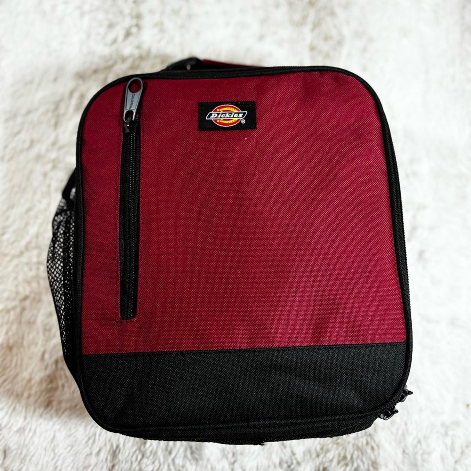 Dickies Maroon & Black Soft-Sided Lunch Box Cooler Bag gallery