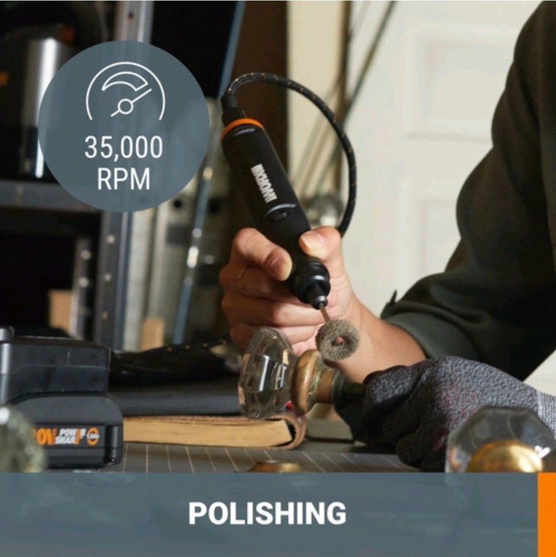 Worx® MakerX® 20V Rotary Tool Combo Kit - 3 Tool Set - Battery Included - WX991L gallery