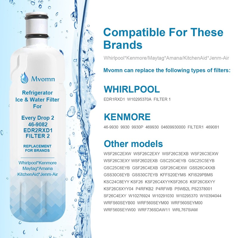 6 Pack For Kenmore 9082 Replacement Refrigerator Water Filter 469082 9903 gallery