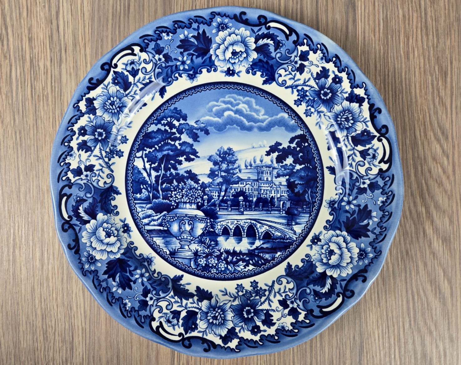4X Legend Belmont Light Blue dinner plates, British Heritage Earthenware New gallery