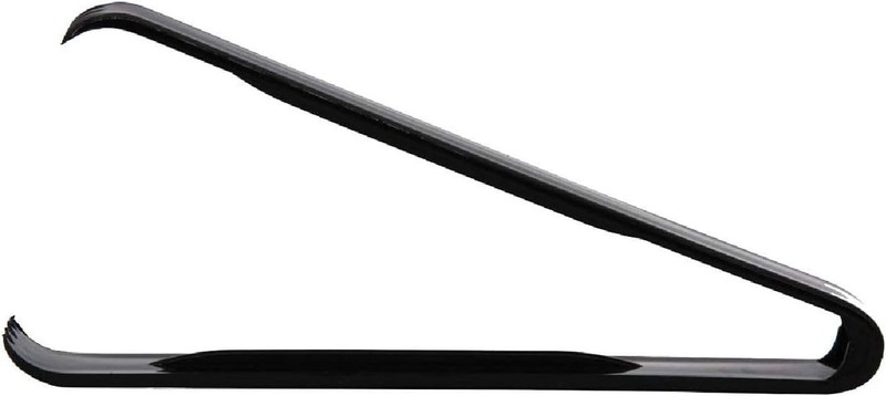 TN-65B High Quality Plastic Serving Tong, 6-1/2" Length, Black (Case of 144) gallery