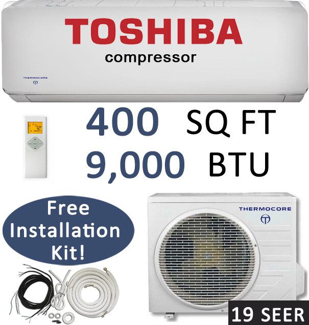 9000 BTU Ductless Mini Split Air Conditioner Heat Pump, ceiling cassette / WIFI gallery