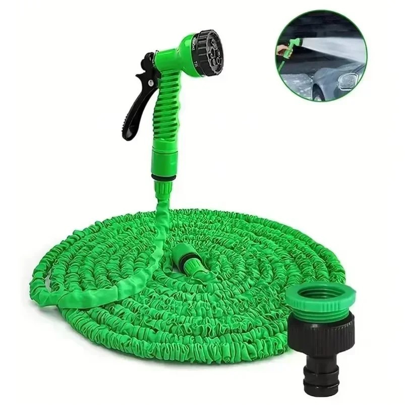 Expandable Garden Hose Pipe Anti Kink With 7 Function Water Spray Gun Magic Hose gallery