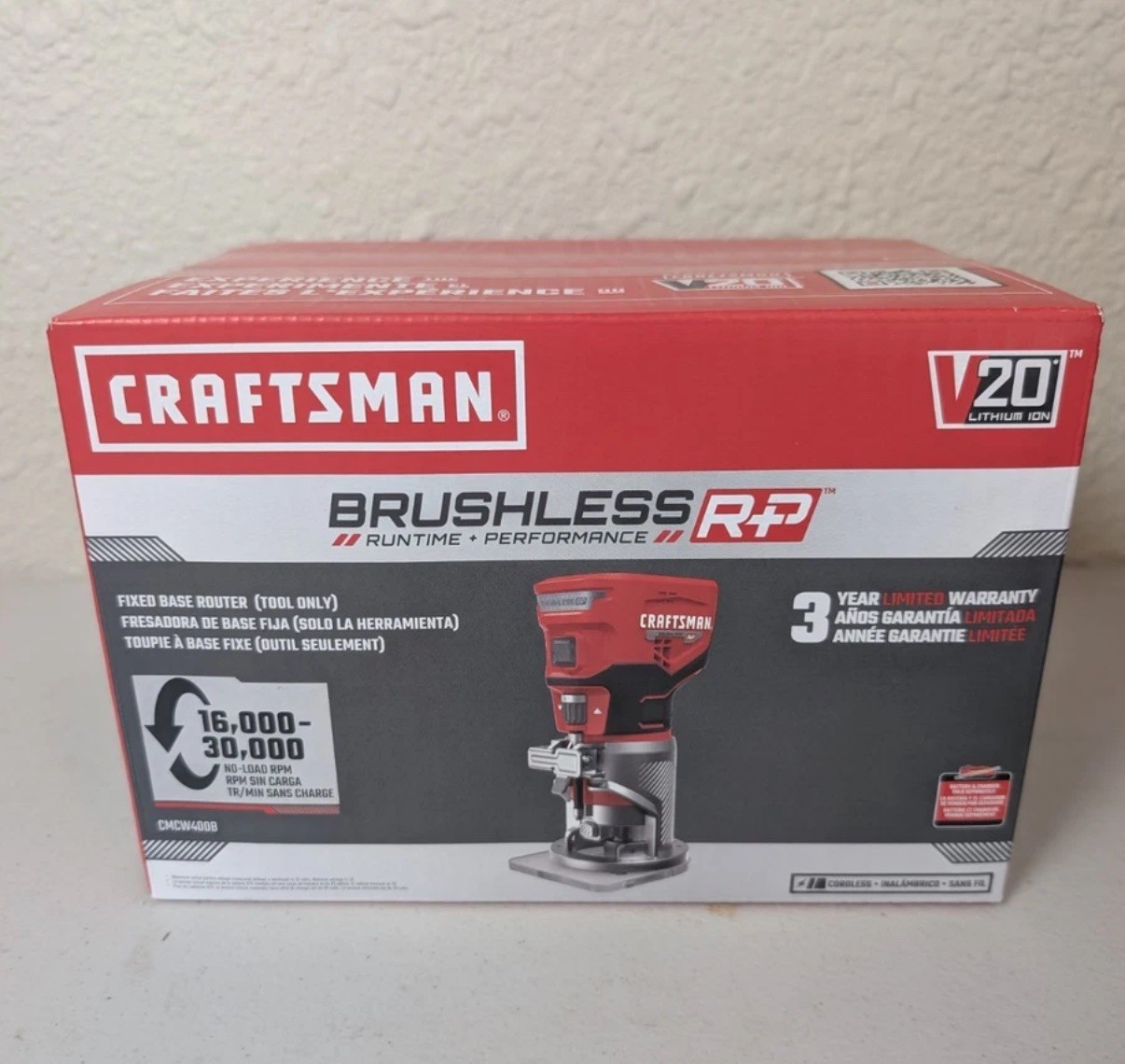 Craftsman V20 Brushless RP Fixed Base Cordless Router Tool Only New Free Ship gallery