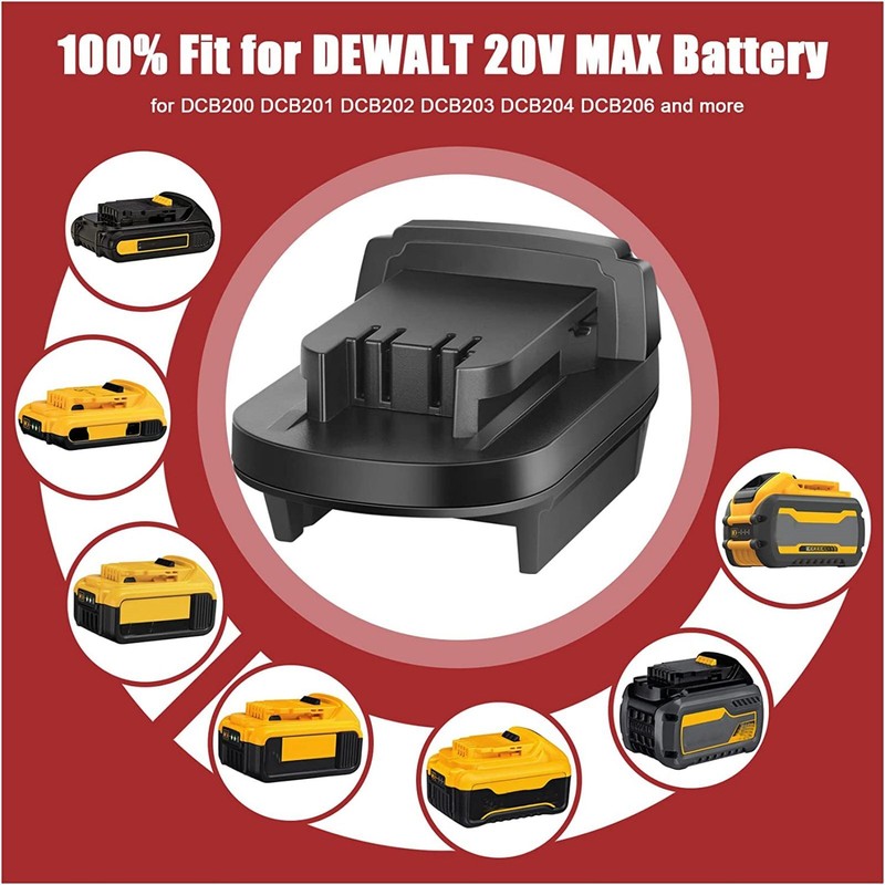 1X Battery Adapter for Dewalt 20V Batteries Convert to Milwaukee M18 18V Tools gallery