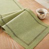 Burlap Style Farmhouse Table Runner, 13 x 48 Inch Rustic 13×48 Inch Sage Green gallery