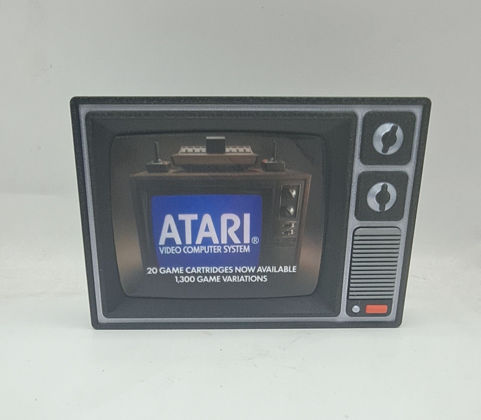 Atari Video Game Console Ad Retro TV Display Desk Shelf Art Home Decor gallery