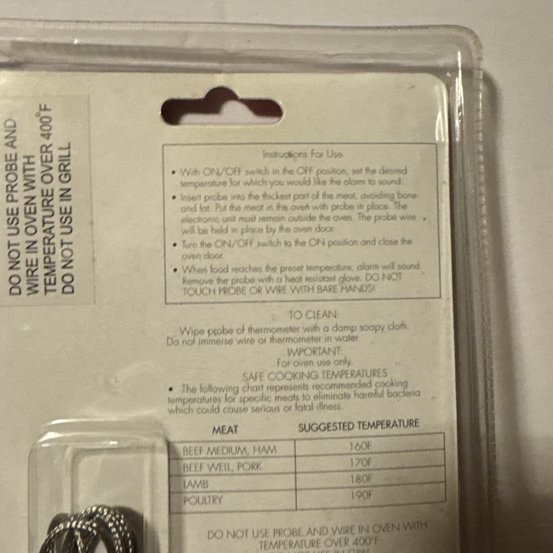 Pyrex Accessories Digital Probe Thermometer Food Oven Robinson NOS SEE INFO PICS gallery